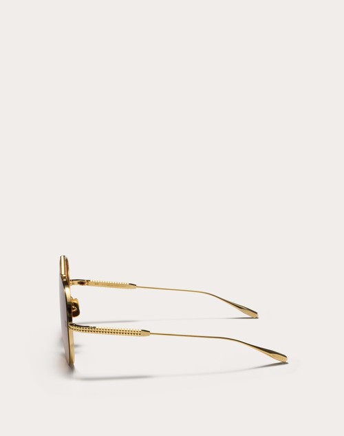 Red Valentino XVI - OCCHIALE PILOT IN TITANIO CON STUD Qualità Garantita