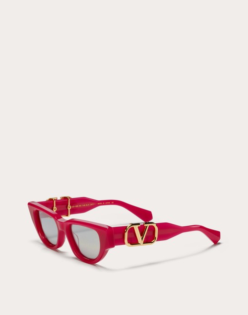 Red Valentino II - OCCHIALE DA SOLE CAT-EYE IN ACETATO CON VLOGO Promozione Limitata