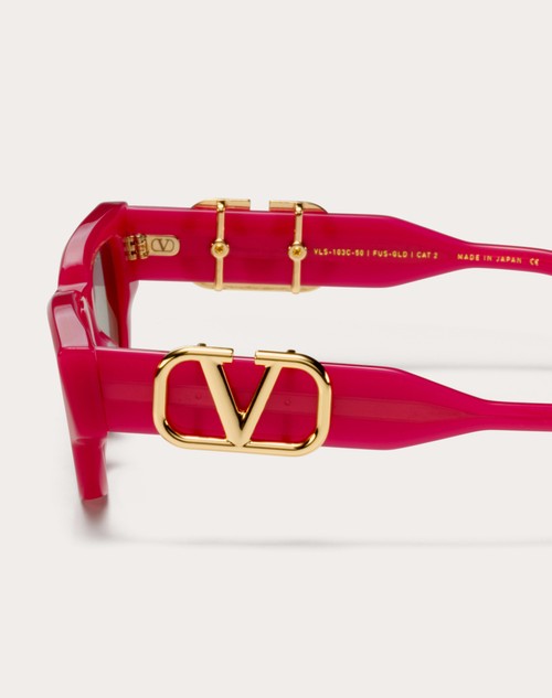 Red Valentino II - OCCHIALE DA SOLE CAT-EYE IN ACETATO CON VLOGO Promozione Limitata