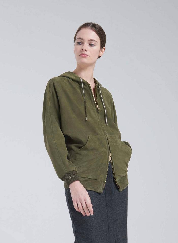 Lorena Antoniazzi BOMBER IN SUEDE Comprane uno, ottenene uno gratis