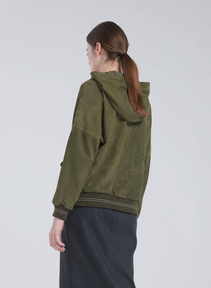 Lorena Antoniazzi BOMBER IN SUEDE Comprane uno, ottenene uno gratis