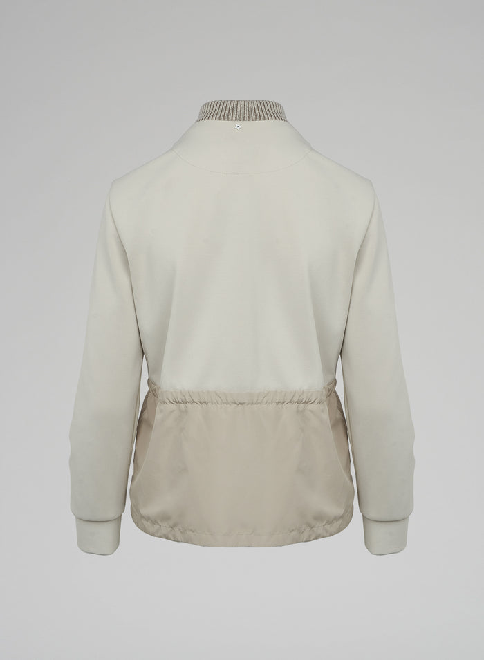 Lorena Antoniazzi GIACCA IN COTONE E NYLON In vendita