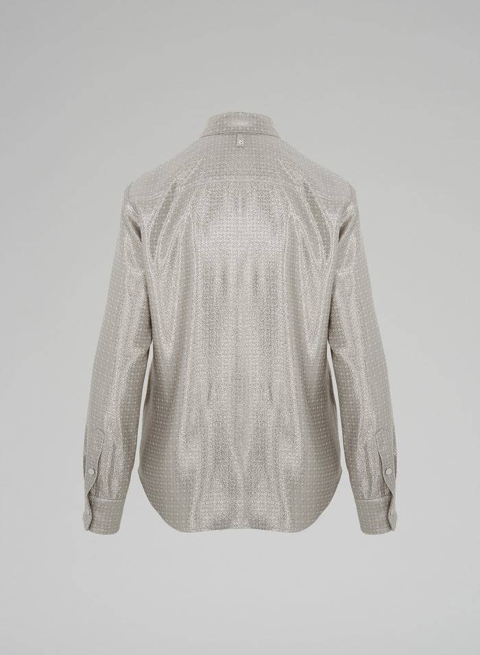 Lorena Antoniazzi CAMICIA IN LUREX Economico