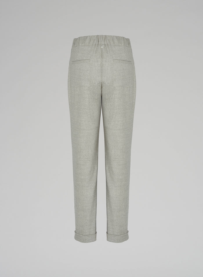 Lorena Antoniazzi JOGGERS IN FLANELLA Offerta migliore
