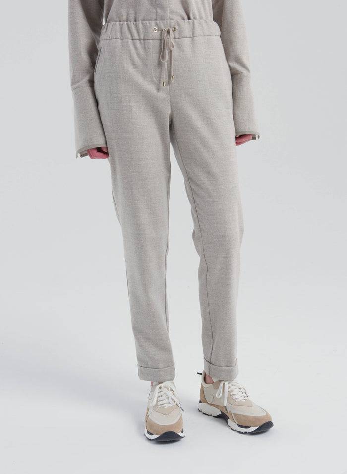 Lorena Antoniazzi JOGGERS IN FLANELLA Offerta migliore