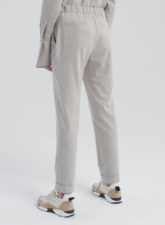Lorena Antoniazzi JOGGERS IN FLANELLA Offerta migliore