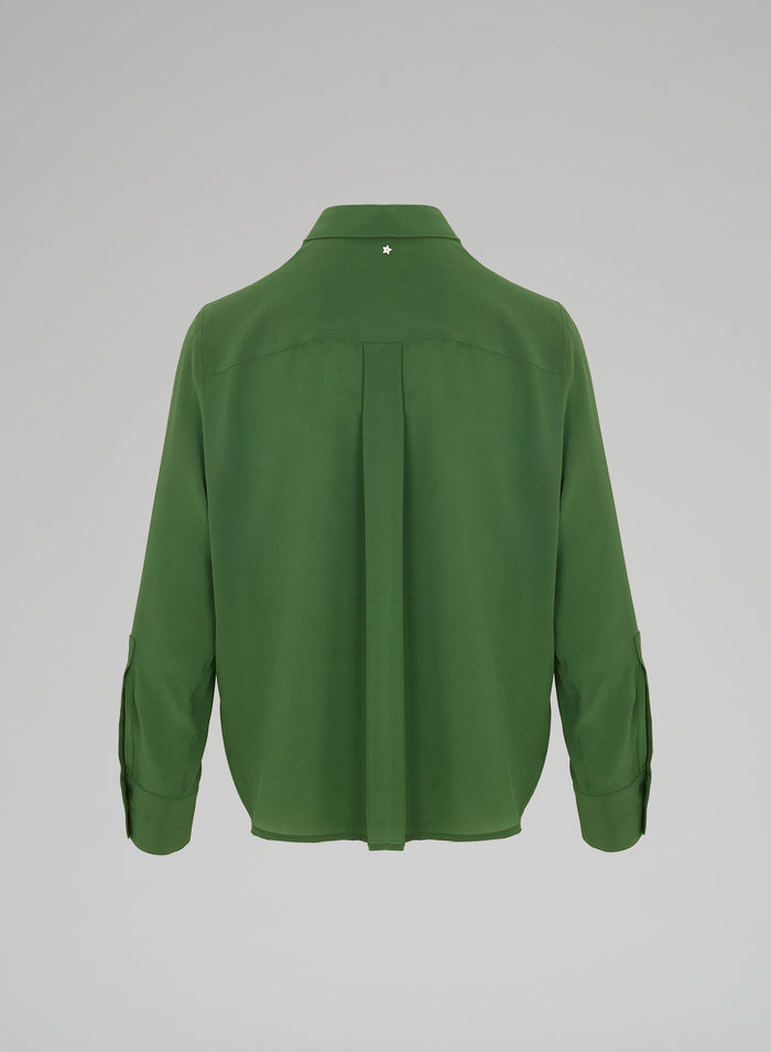 Lorena Antoniazzi CAMICIA IN CREPE DE CHINE Consegna Veloce