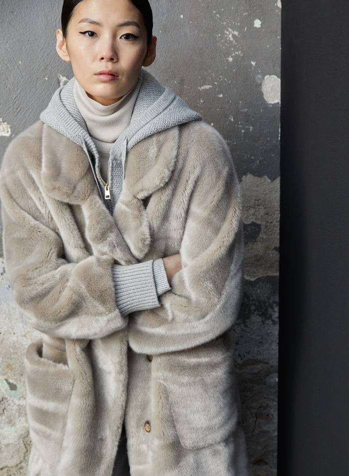 Lorena Antoniazzi CAPPOTTO IN ECOFUR Shopping online