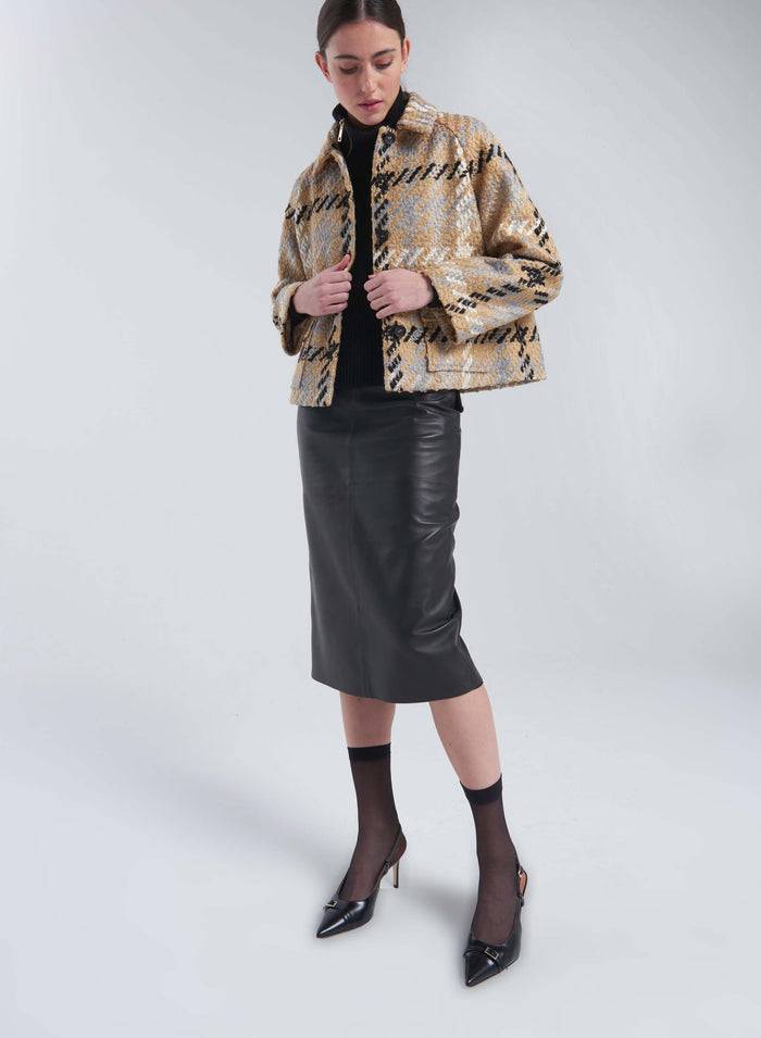 Lorena Antoniazzi GONNA MIDI IN NAPPA Sconti VIP