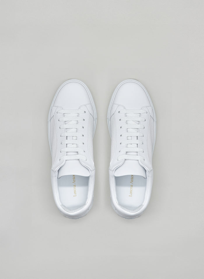 Lorena Antoniazzi SNEAKERS IN PELLE E COTONE Soddisfazione Garantita