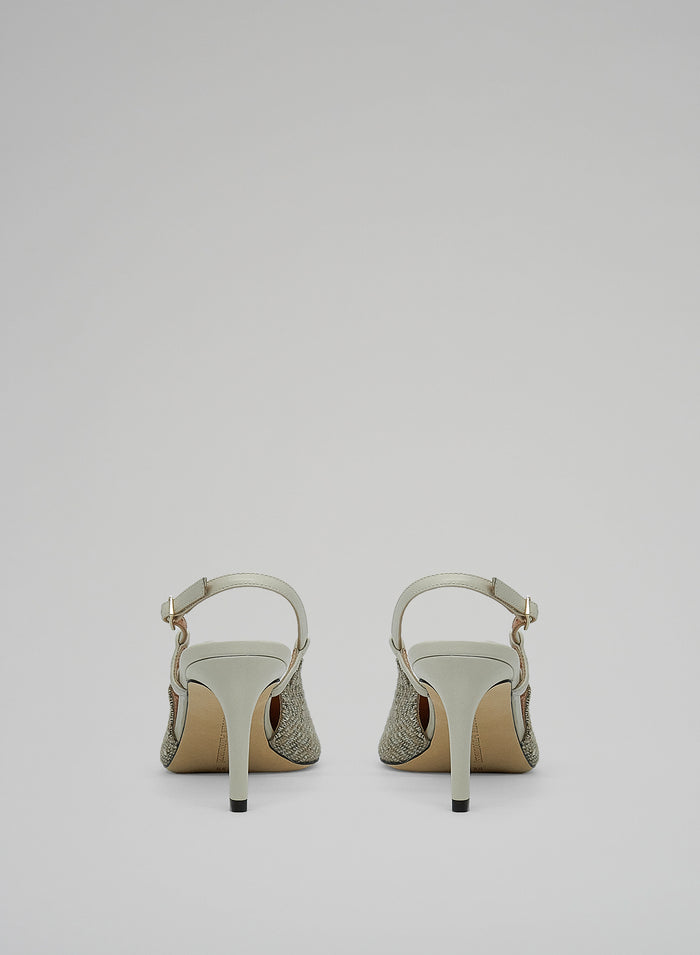 Lorena Antoniazzi SLINGBACK IN PELLE E LANA Novità