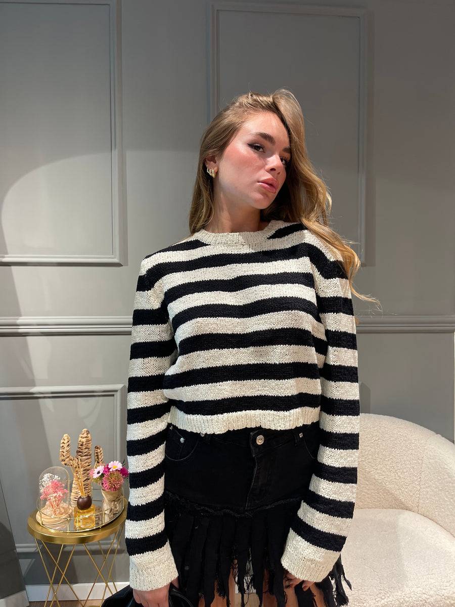 Lovely Sisters Maglia a righe in filo Vendita