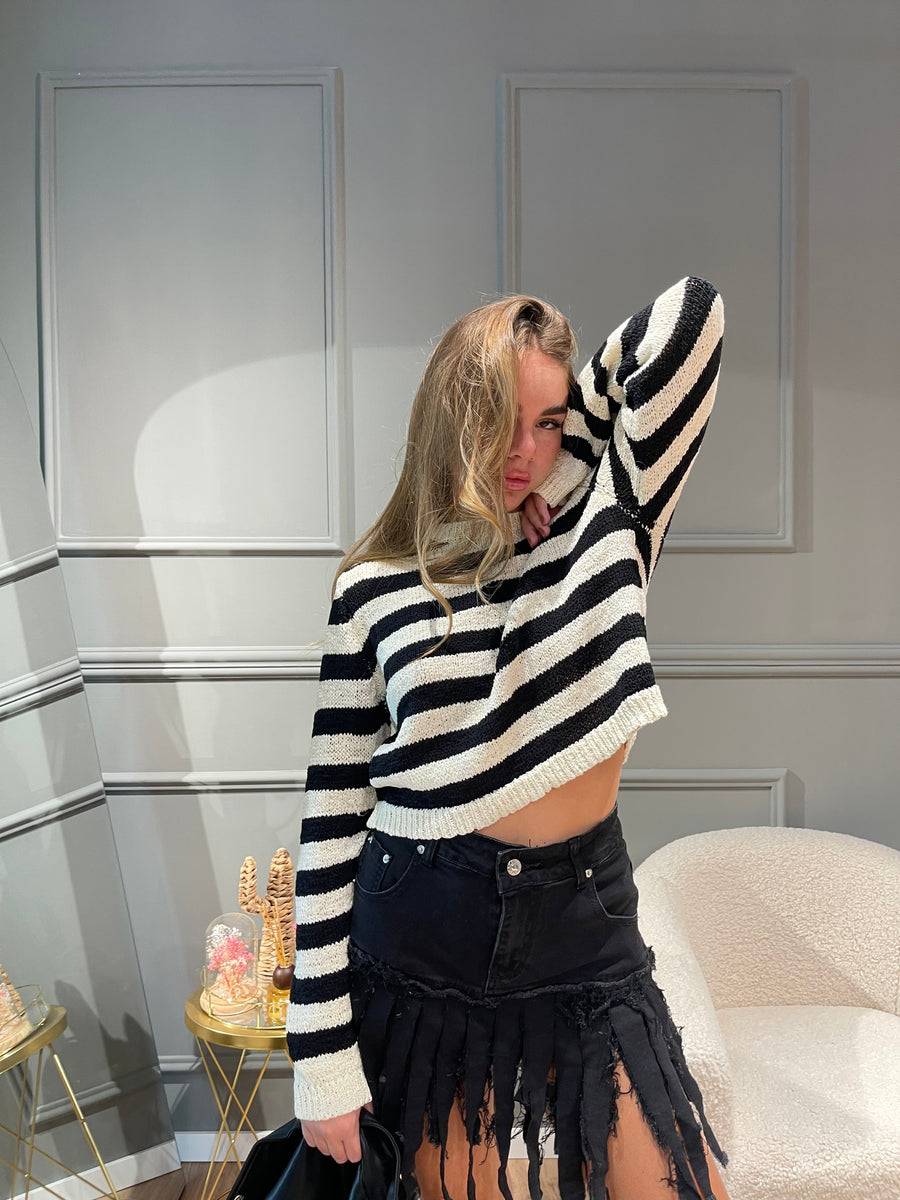 Lovely Sisters Maglia a righe in filo Vendita