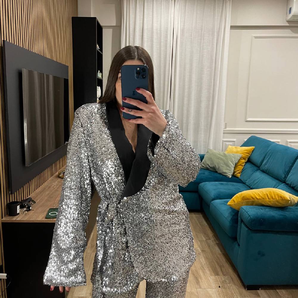 Lovely Sisters Tailleur in paillettes Economico