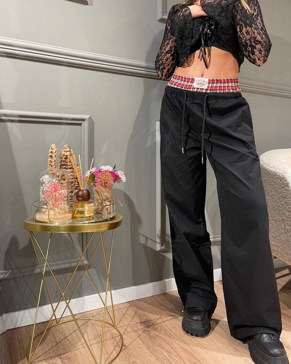 Lovely Sisters Pantalone cowboy nero Nuova