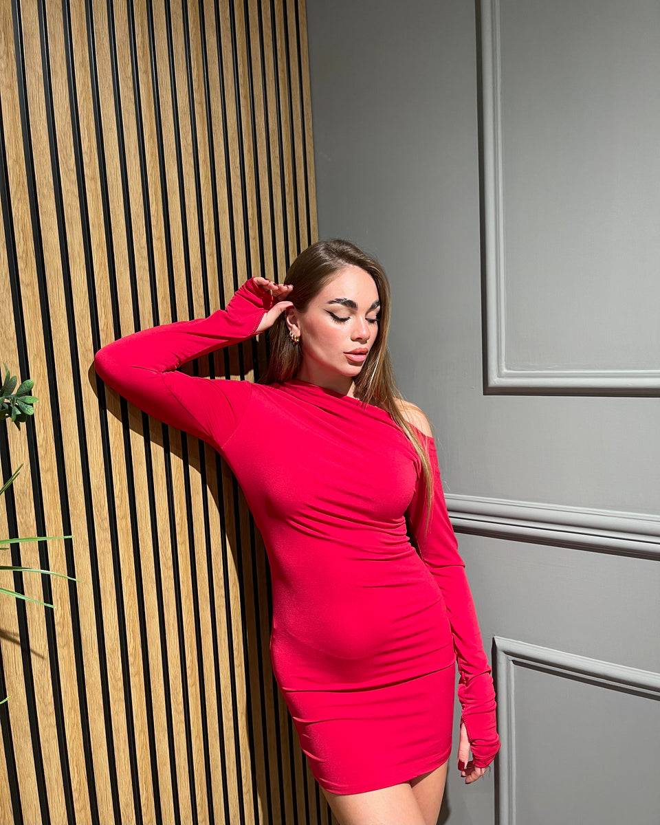 Lovely Sisters Abito Kim rosso Shopping Online