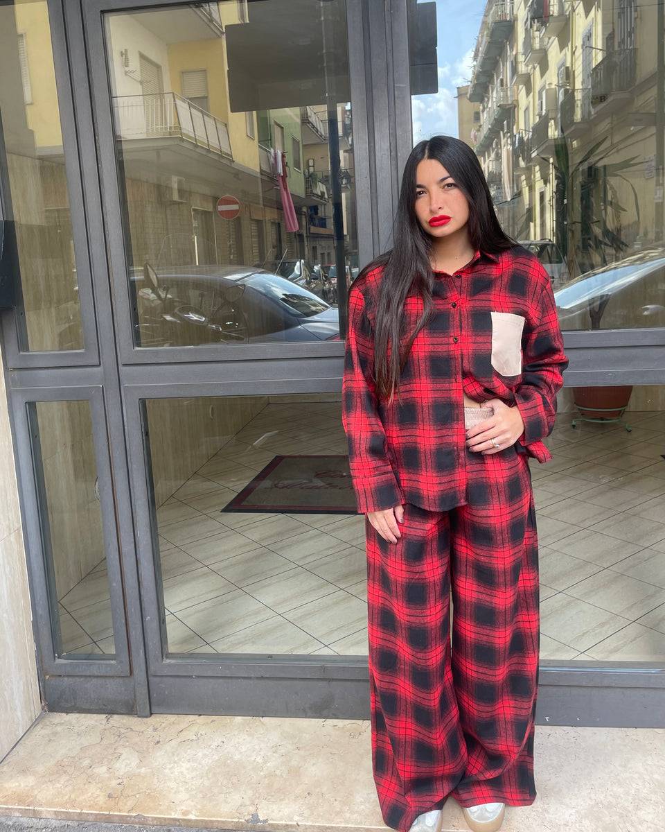 Lovely Sisters Set square rosso Moda