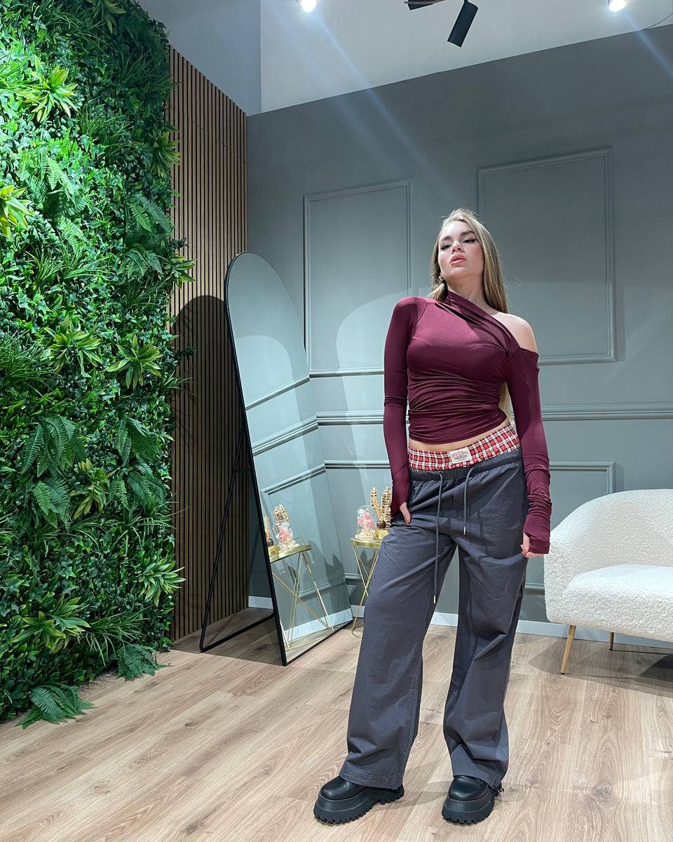 Lovely Sisters Maglia Kim bordeaux Negozi Online