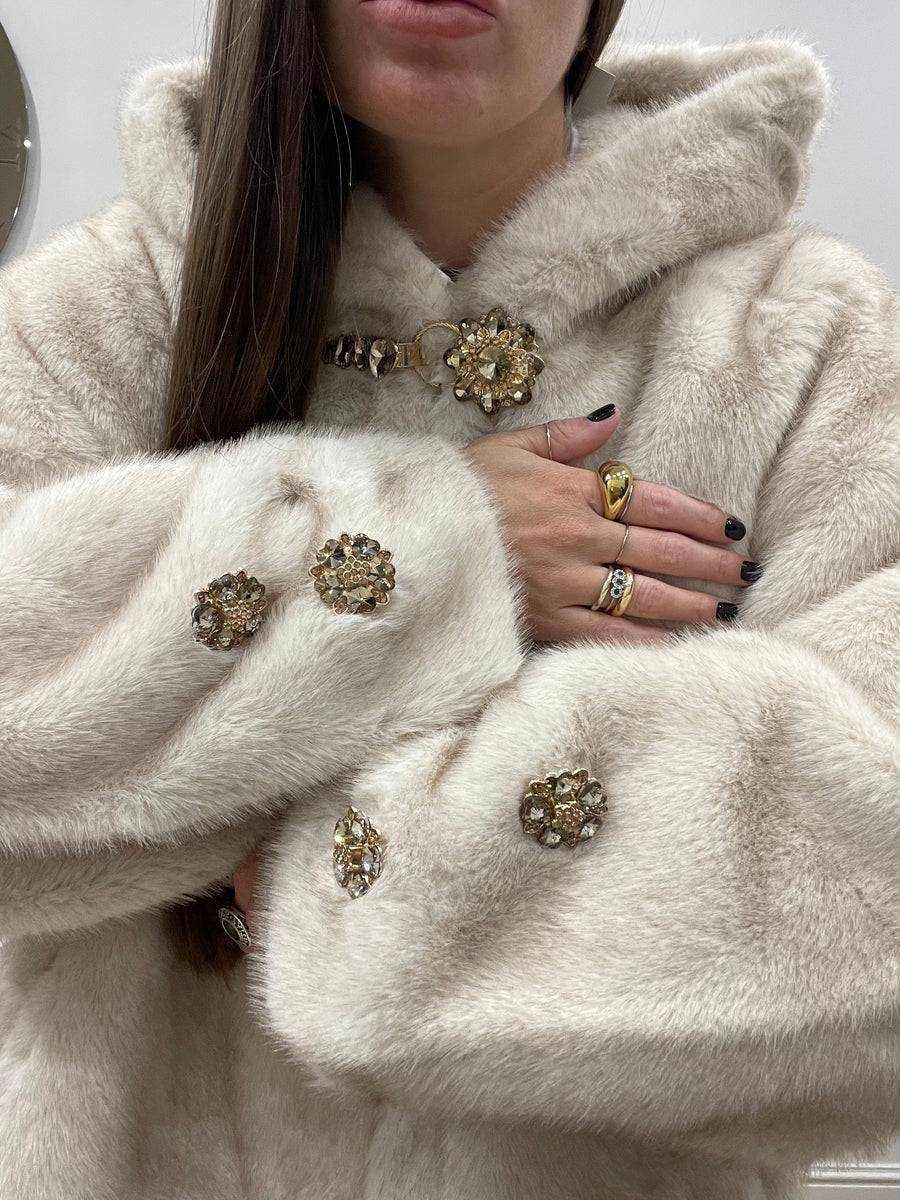 Lovely Sisters Pelliccia Morgana Beige Negozi Online