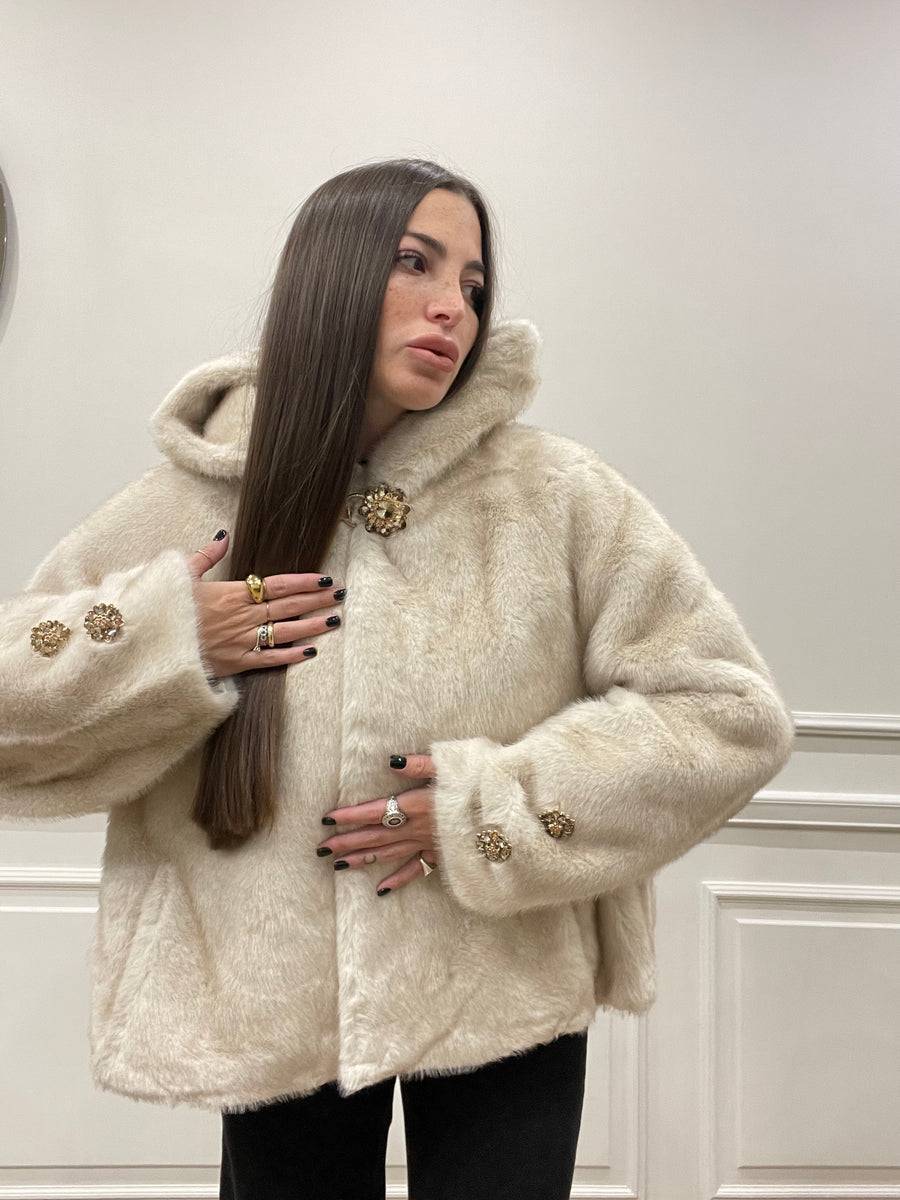 Lovely Sisters Pelliccia Morgana Beige Negozi Online