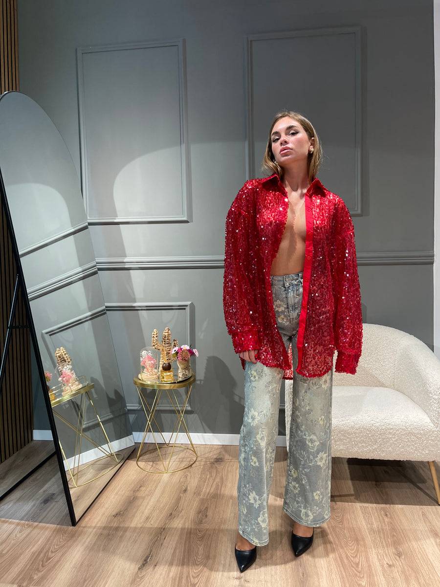 Lovely Sisters Camicia Nives rossa Italy
