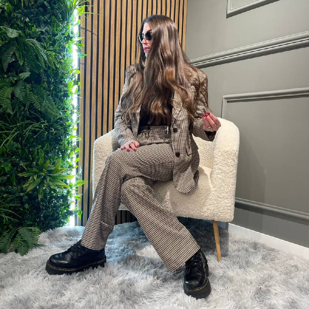 Lovely Sisters Pantalone a quadrettini Sconto