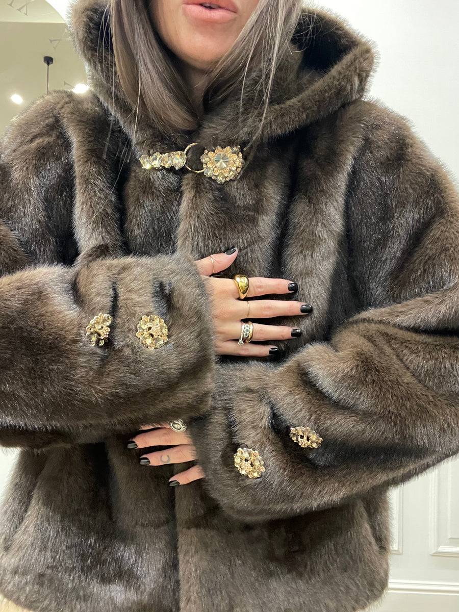 Lovely Sisters Pelliccia Morgana Marrone Negozi Online