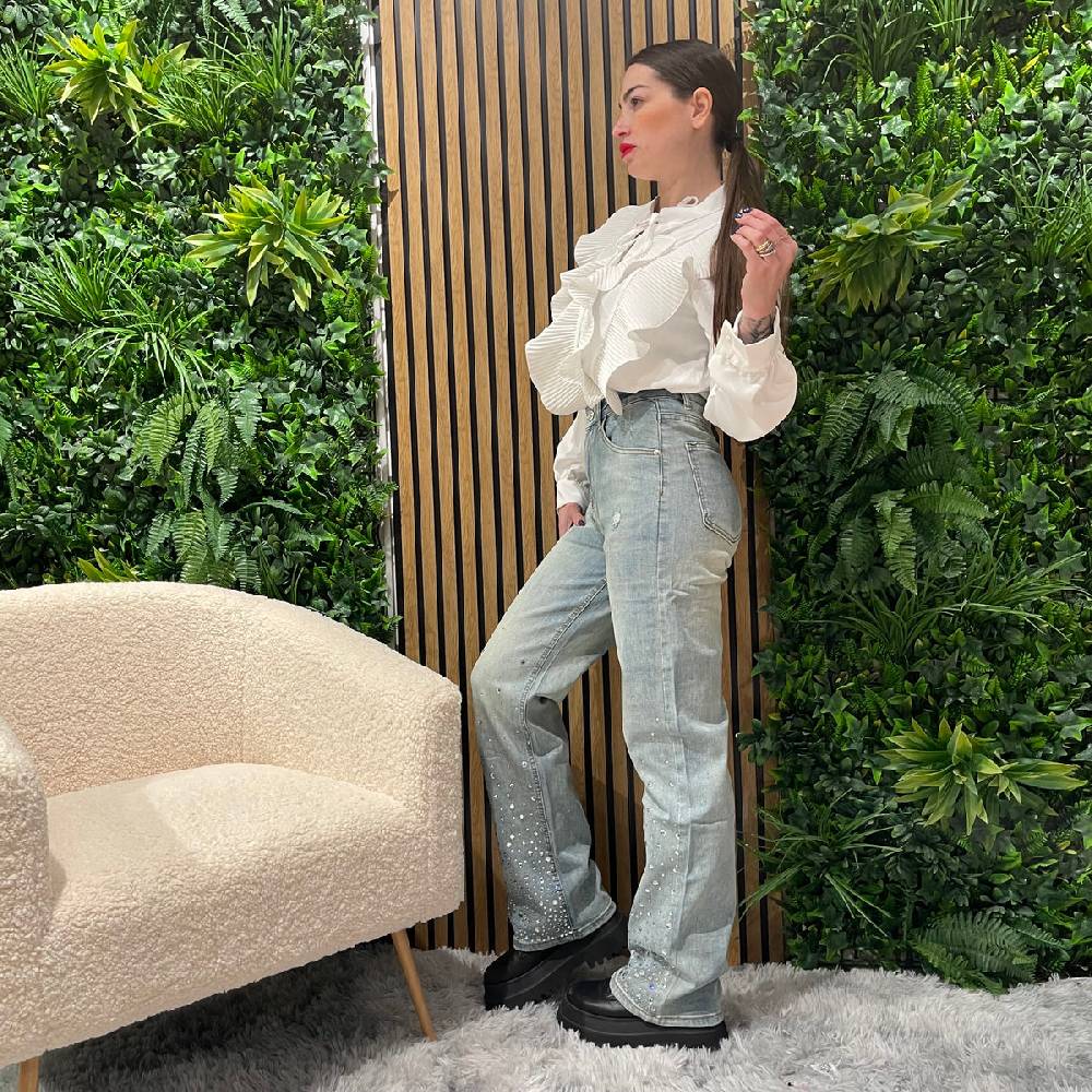 Lovely Sisters Jeans Elodie chiaro In Vendita