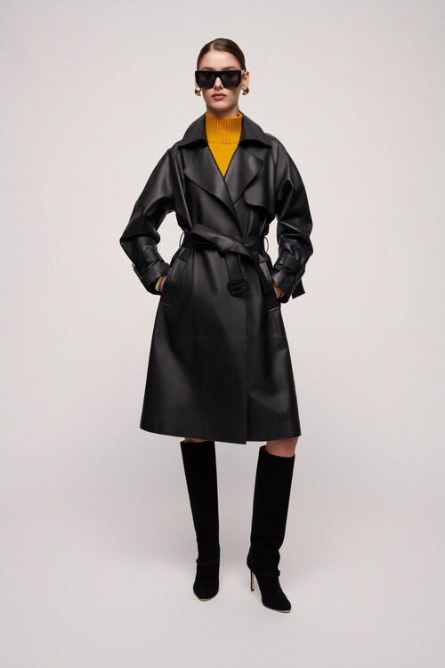 Luisa Spagnoli Velica - Trench in pelle Hotsell