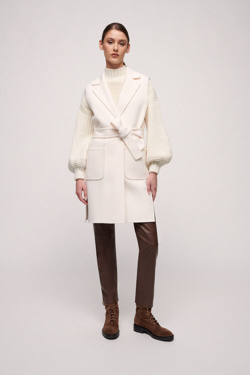 Luisa Spagnoli Sula - Gilet a vestaglia Saldi Di Fabbrica