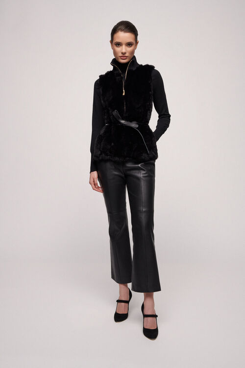 Luisa Spagnoli Mercante - Gilet in eco-pelliccia Vendite Flash
