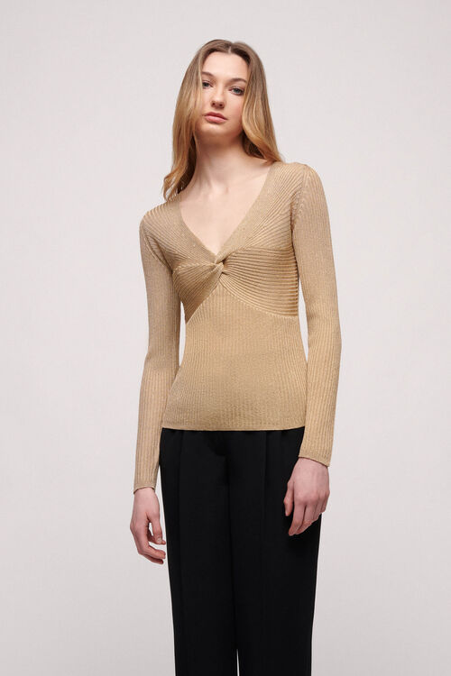 Luisa Spagnoli Zelante - Maglia in lurex Acquista Ora