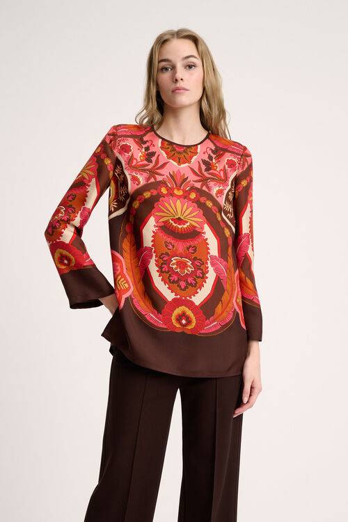 Luisa Spagnoli Laccio - Blusa in pura seta Qualità