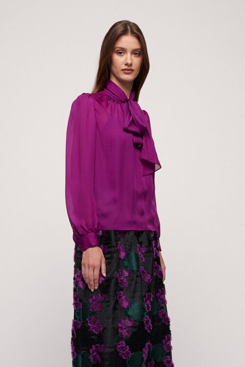 Luisa Spagnoli Luccichio - Camicia in seta Vendita