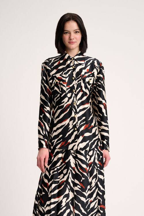 Luisa Spagnoli Lenza - Camicia animalier Convenienza