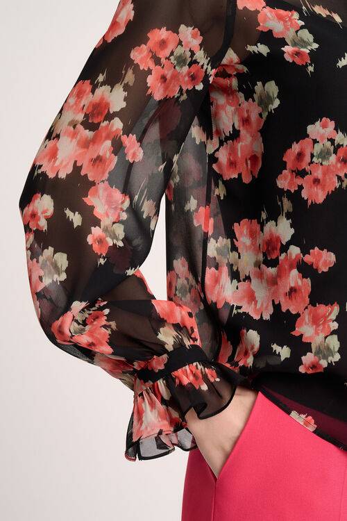 Luisa Spagnoli Lamine - Blusa con volant Novità