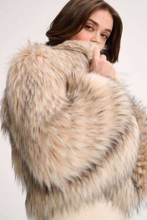 Luisa Spagnoli Saga - Giacca in faux fur Offerte