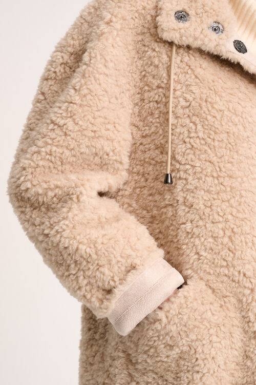 Luisa Spagnoli Serra - Cappotto teddy Vendite Flash