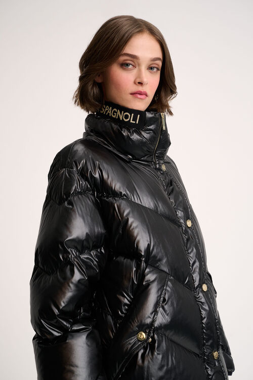 Luisa Spagnoli Sconto - Piumino con cappuccio Moda