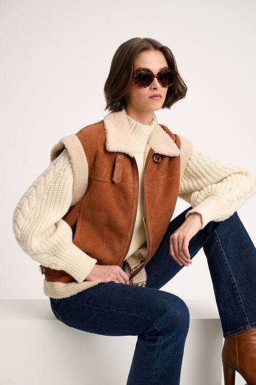Luisa Spagnoli Severo - Gilet in montone Prezzo Ridotto