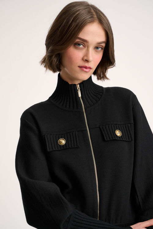 Luisa Spagnoli Merlo - Giacca bomber in maglia Moda