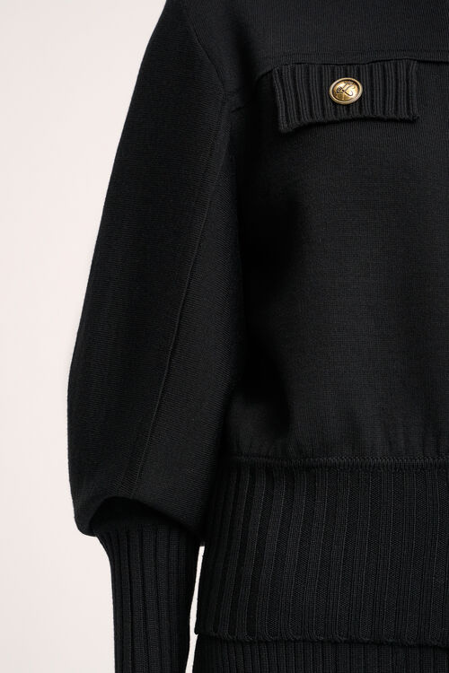 Luisa Spagnoli Merlo - Giacca bomber in maglia Moda