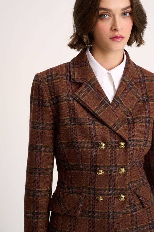 Luisa Spagnoli Suoneria - Giacca tartan Spedizione Gratuita