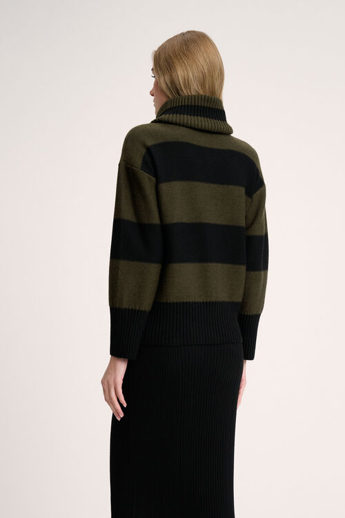 Luisa Spagnoli Marsupio - Pullover a righe Presa