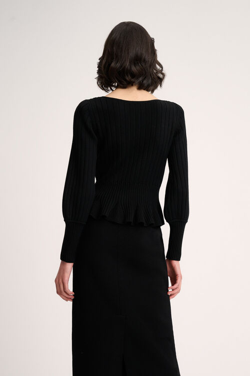 Luisa Spagnoli Merlato - Pullover scollo a cuore Sconto
