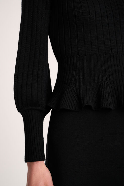 Luisa Spagnoli Merlato - Pullover scollo a cuore Sconto