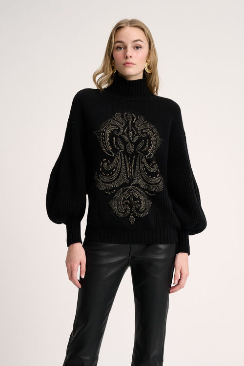 Luisa Spagnoli Colfiorito - Pullover ricamato Saldi