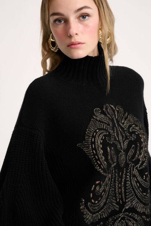 Luisa Spagnoli Colfiorito - Pullover ricamato Saldi