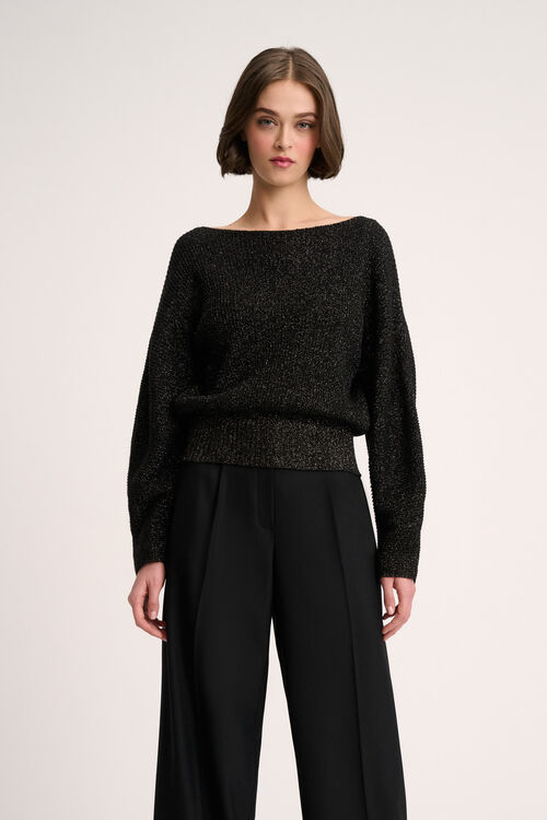 Luisa Spagnoli Caiman - Pullover lurex Saldi Di Fabbrica
