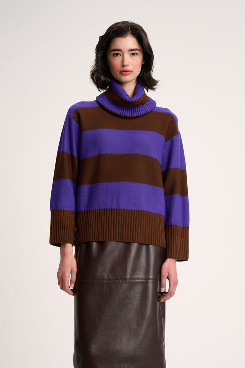 Luisa Spagnoli Marsupio - Pullover a righe In Linea